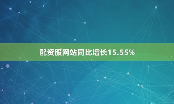 配资股网站同比增长15.55%